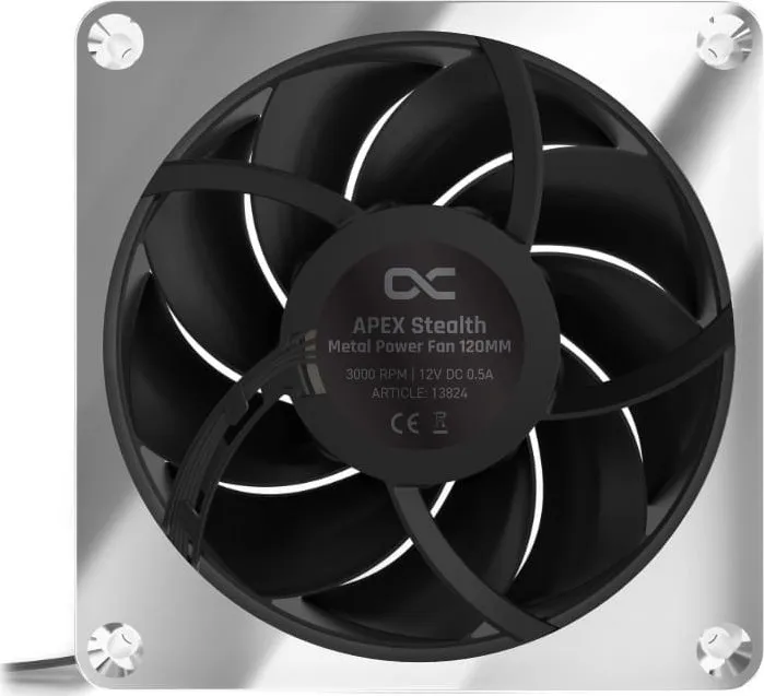 Ftohës Alphacool Apex Stealth Metal Power, 120 mm, i argjendtë - 3