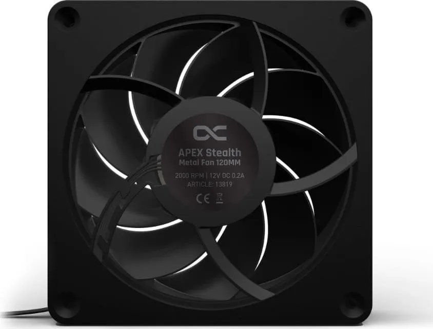 Ftohës Alphacool Apex Stealth Metal, 120 mm, i zi - 3