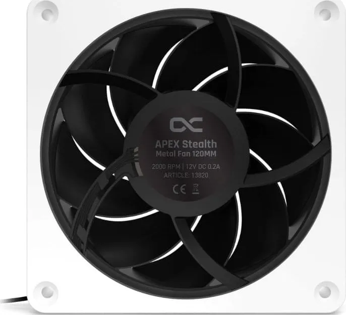 Ftohës Alphacool Apex Stealth Metal, 120 mm, i bardhë - 3