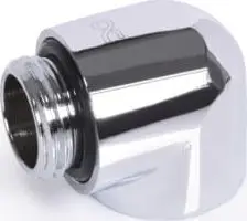 Adapter ftohës ujor Alphacool Eiszapfen, 90°, G1/4 mashkull në G1/4 femër, krom