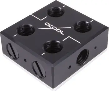 Pllakë shpërndarëse uji Alphacool ES Distro Plate C2, për ftohje me ujë, e zezë