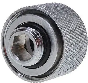 Lidhës për tuba Alphacool (17195), 1/4", 16/13 mm, krom