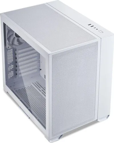 Kasë kompjuteri LIAN-LI O11 Air Mini, TG, e bardhë - 6