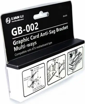 Mbajtëse universale për kartelë grafike LIAN LI GB-002, e zezë
