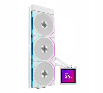 Ftohës CPU All in One Lian Li Hydroshift II LCD S 360TL, 360mm, ekran LCD, i bardhë