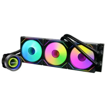 Ftohës uji AIO, Lian Li Galahad II Trinity SL-INF GA2T36INB, radiator 360 mm me 3x120 mm ARGB, madhësia L, i zi