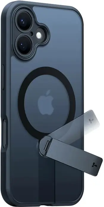 Mbështjellës Torras Pstand Spin për iPhone 16, i zi