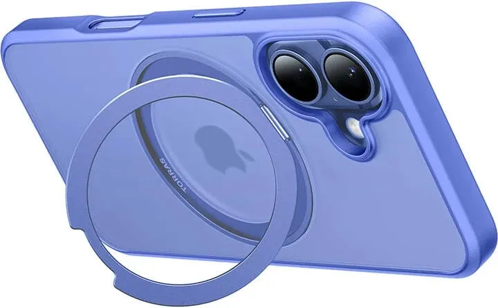 Mbështjellës Torras Ostand Pro për iPhone 16, Blu - 1