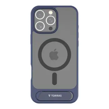 Mbështjellës Torras Pstand Series për iPhone 16 Pro, kaltër
