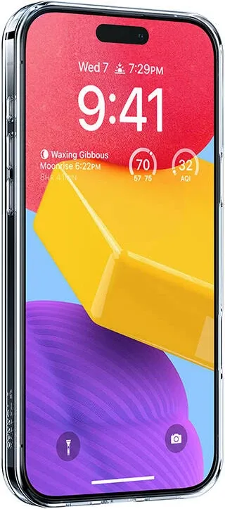 Mbështjellës Torras Ostand Pro për iPhone 16, transparent - 4
