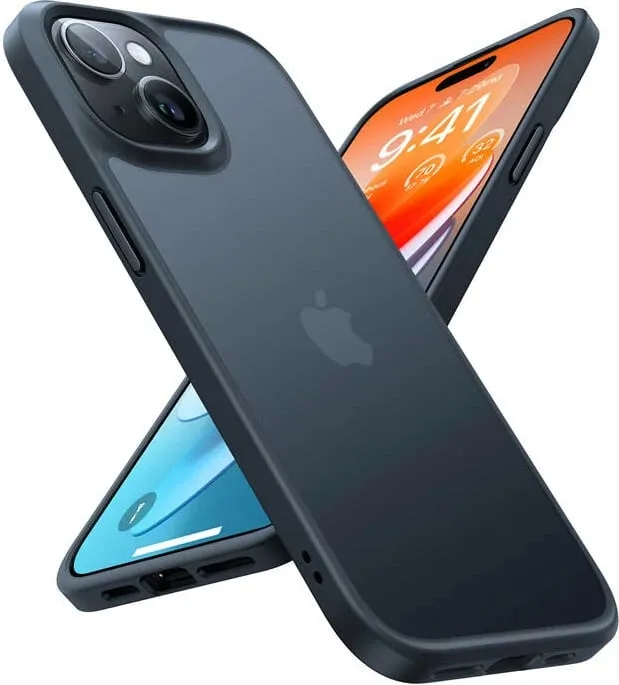 Mbështjellës Torras Guardian për iPhone 15, i zi - 1