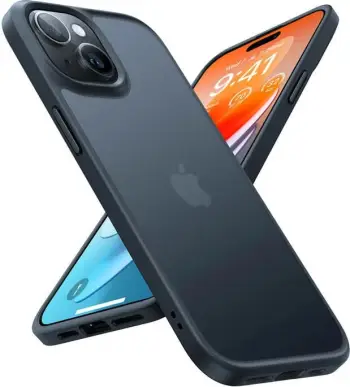 Mbështjellës Torras Guardian për iPhone 15, i zi