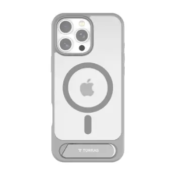 Mbështjellës Torras Pstand Series për iPhone 16 Pro Max, gri