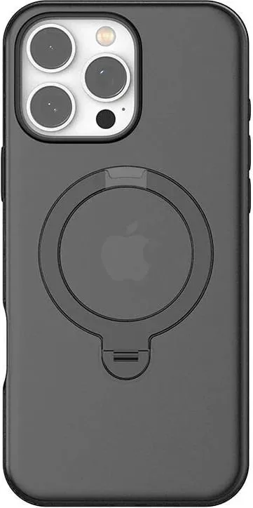 Mbështjellës Torras Ostand Spin për iPhone 16 Pro Max, e zezë - 1