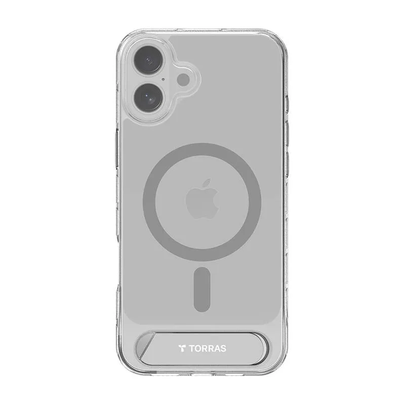Mbështjellës Torras Pstand Series për iPhone 16 Plus, transparent - 1
