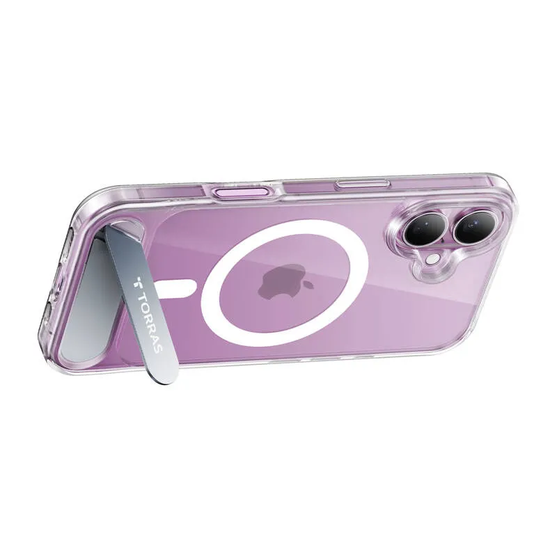 Mbështjellës Torras Pstand Series për iPhone 16 Plus, transparent - 3