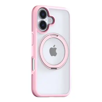 Mbështjellës Torras Ostand R Fusion për iPhone 16, rozë
