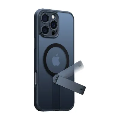 Mbështjellës Torras Pstand Spin për iPhone 16 Pro Max, i zi - 1