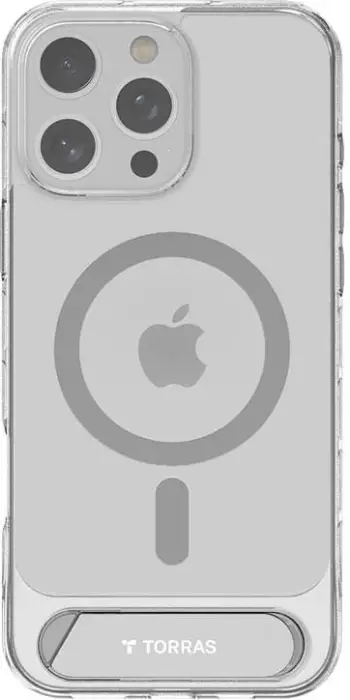 Mbështjellës Torras Pstand për iPhone 16 Pro Max, transparent