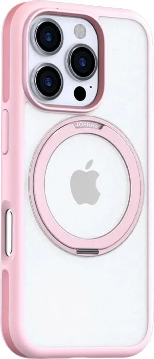 Mbështjellës Torras Ostand R Fusion për iPhone 16 Pro Max, rozë - 1