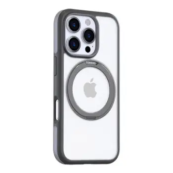 Mbështjellës Torras Ostand R Fusion për iPhone 16 Pro, Gri