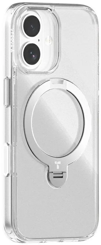 Mbulesë telefoni Torras Ostand Spin Series për iPhone 17, MagSafe, transparente