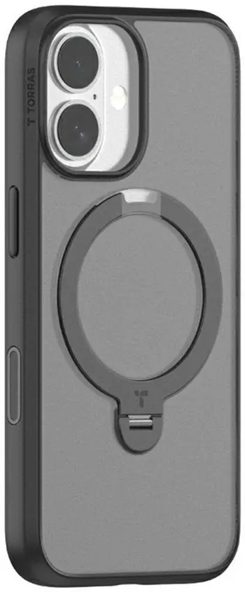 Mbulesë telefoni Torras Ostand Spin Series, për iPhone 17, me MagSafe, e zezë