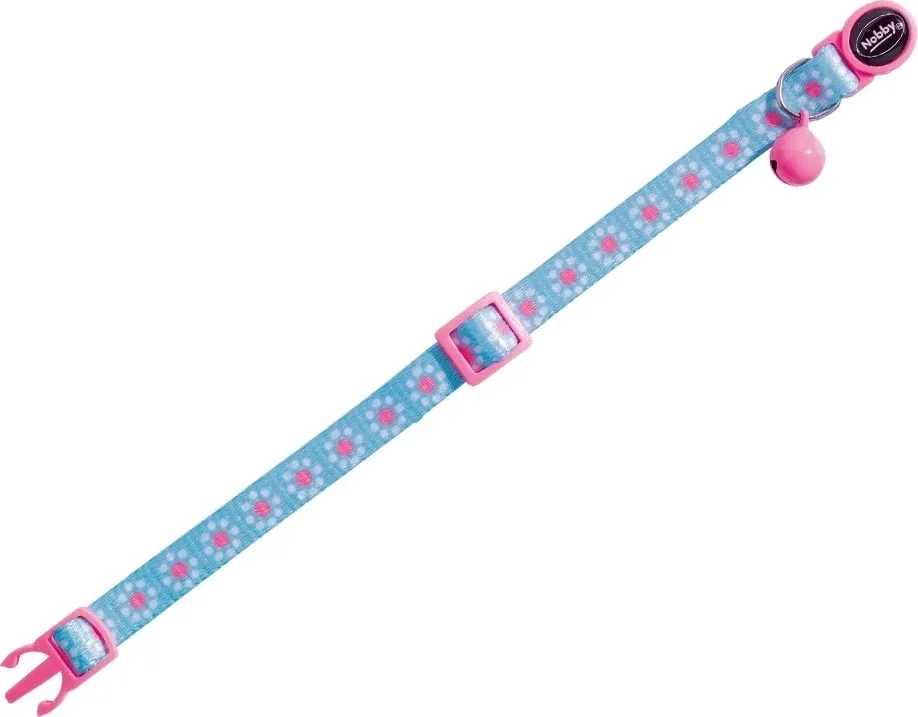 Kollare për mace Nobby, kaltër /rozë, 10mm x 30 cm - 1