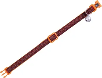 Kollare për mace Nobby, portokalli/zezë,10mm x 30 cm