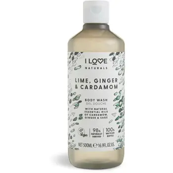 Xhel dushi I love Naturals Lime, Ginger & Cardamon 500 ml