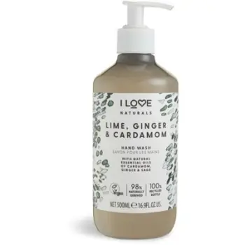 Sapun i lëngshëm për duar I love Naturals Lime, Ginger & Cardamon 500 ml