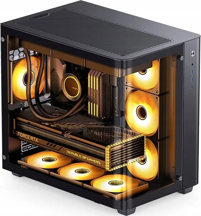 Kasë Jonsbo Jonsbo TK-3 - ATX-Gehäuse, e zezë, Full Tower - 7