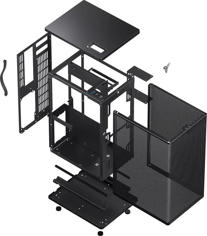 Kasë Jonsbo VR3, e zezë, Mini Tower - 8