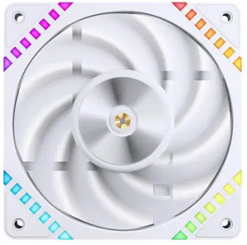 Ventilator PC Jonsbo HF2-120, 120mm, PWM ARGB, i bardhë