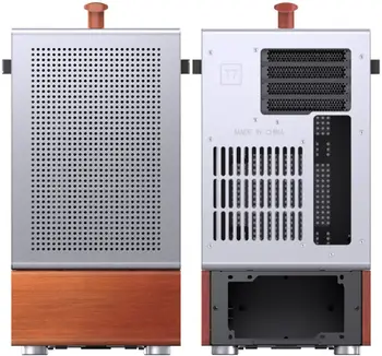 Kuti PC Jonsbo T7, MIDI Tower MATX, xham i temperuar, argjend