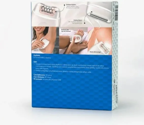 Epilator Oromed Oro-Epil Silk Pink, i bardhë/rozë - 4