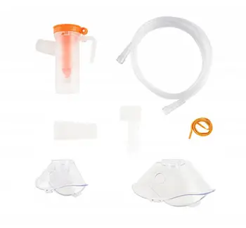 Set aksesorësh për nebulizator me piston, maska për fëmijë dhe të rritur, universal