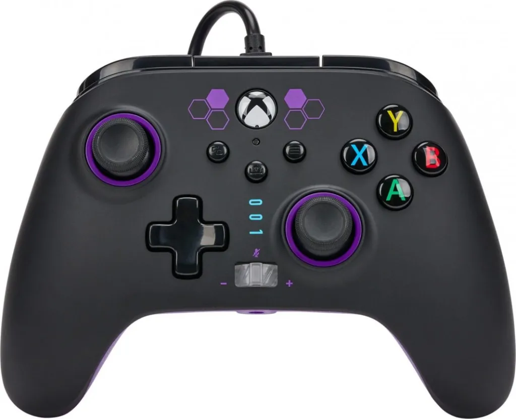 Kontroller PowerA Xbox Enhanced Purple Hex, me kabllo, i zi - 1