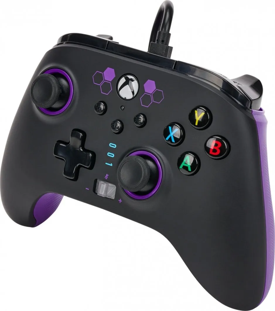 Kontroller PowerA Xbox Enhanced Purple Hex, me kabllo, i zi - 3