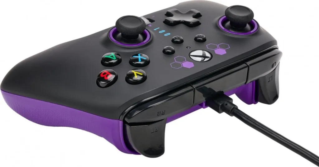 Kontroller PowerA Xbox Enhanced Purple Hex, me kabllo, i zi - 5