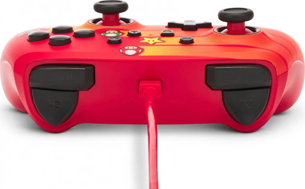 Kontroller PowerA Enhanced Speedster Mario, me kabllo, i kuq - 7