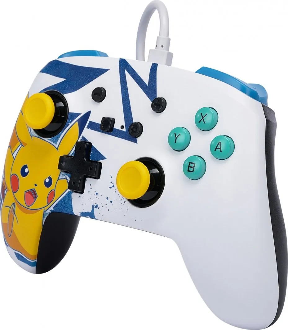 Kontroller PowerA Enhanced Pikachu High Voltage, me kabllo, shumëngjyrësh - 3