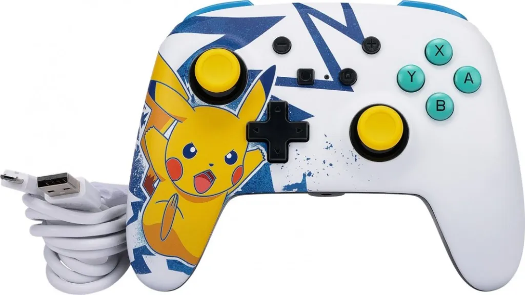 Kontroller PowerA Enhanced Pikachu High Voltage, me kabllo, shumëngjyrësh - 4