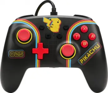 Kontroller PowerA Enhanced Pikachu Arcade, me kabllo, shumëngjyrësh