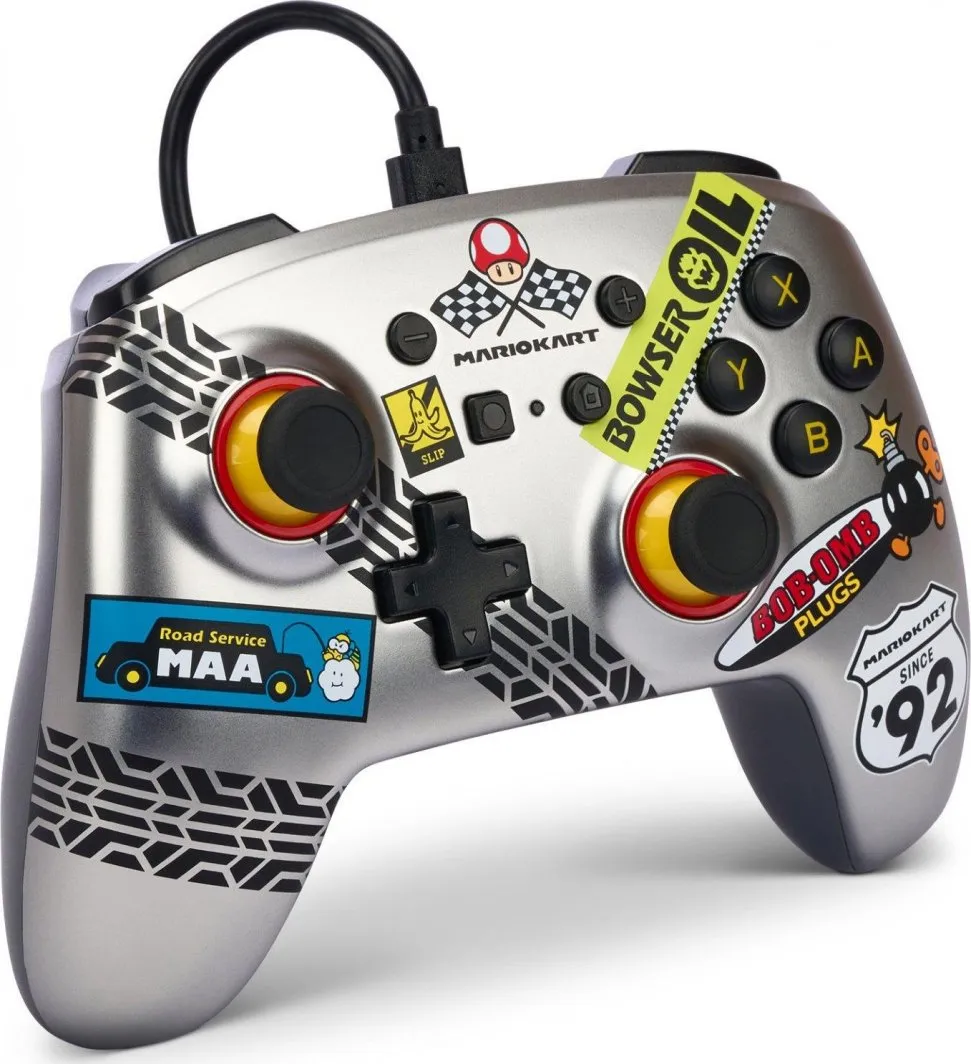 Kontroller PowerA Enhanced Mario Kart, me kabllo, shumëngjyrësh - 2