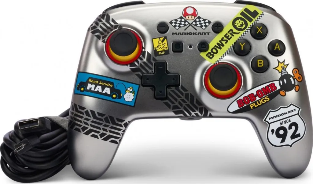 Kontroller PowerA Enhanced Mario Kart, me kabllo, shumëngjyrësh - 9