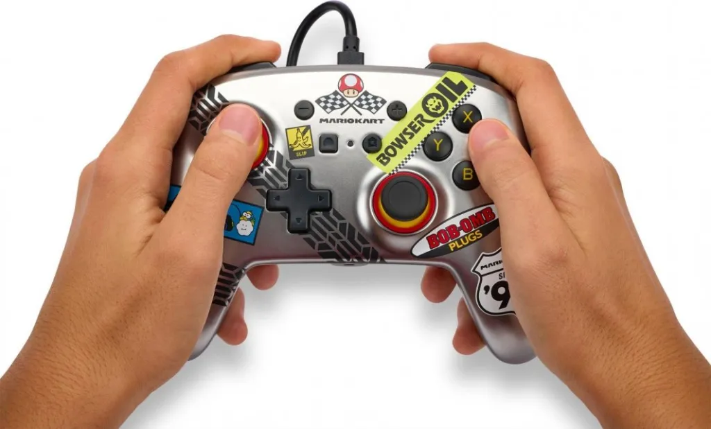 Kontroller PowerA Enhanced Mario Kart, me kabllo, shumëngjyrësh - 10