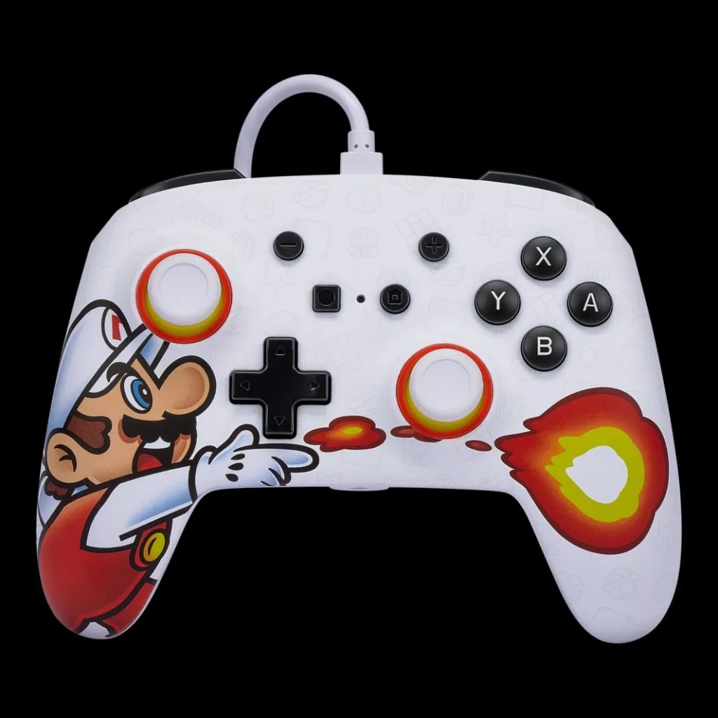 Kontroller PowerA Enhanced Fireball Mario, me kabllo, shumëngjyrësh - 1