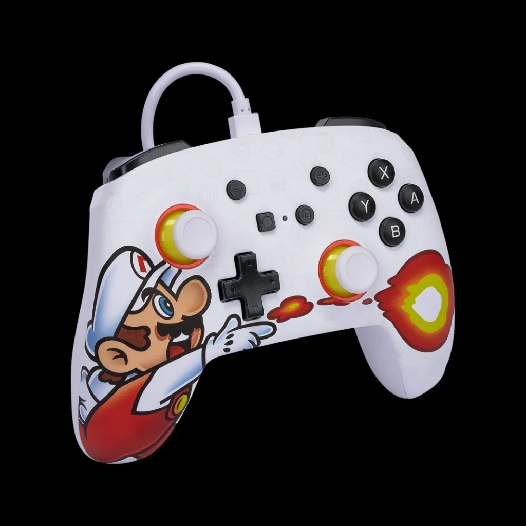 Kontroller PowerA Enhanced Fireball Mario, me kabllo, shumëngjyrësh - 2