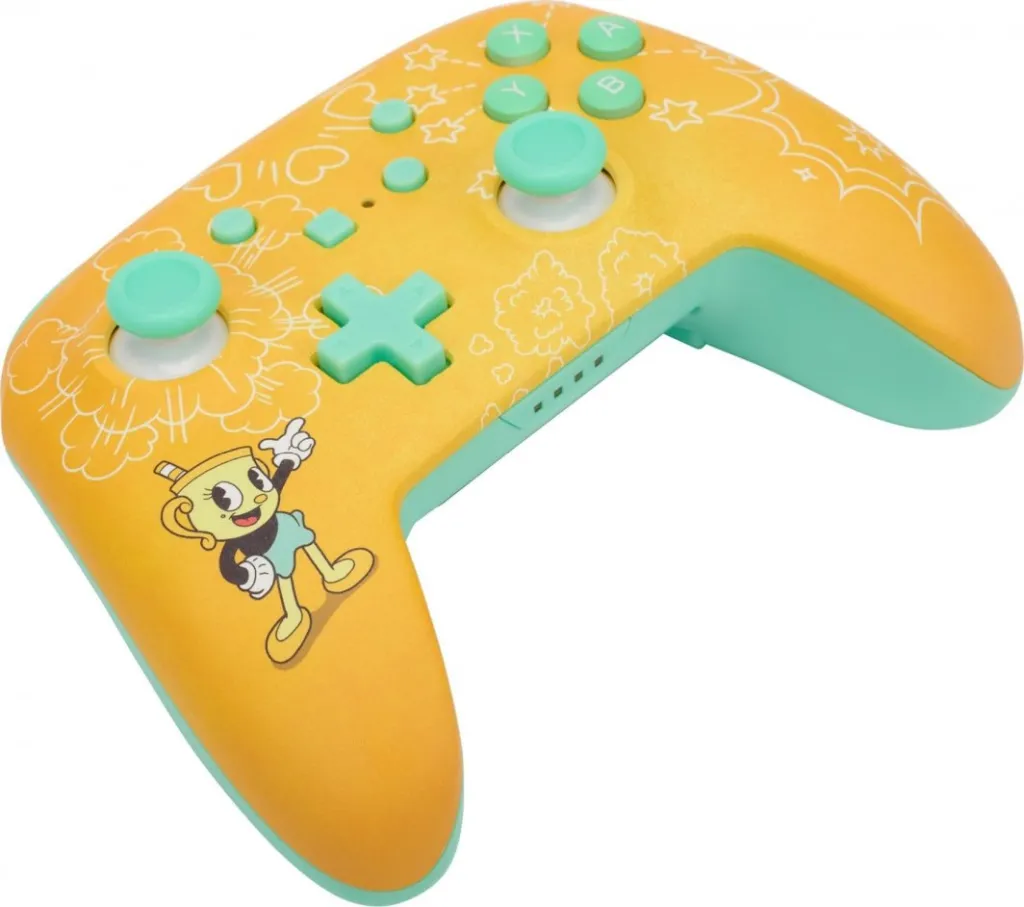 Kontroller PowerA Enhanced Cuphead, wireless, i verdhë - 11